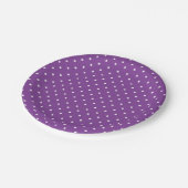 Seamless purple background polka dot pattern  papieren bordje (Gekanteld)