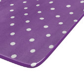 Seamless purple background polka dot pattern  snijplank (Hoek)