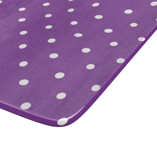Seamless purple background polka dot pattern  snijplank (Hoek)