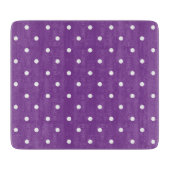 Seamless purple background polka dot pattern  snijplank (Voorkant)