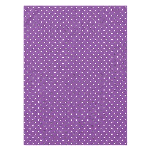 Seamless purple background polka dot pattern  tafelkleed (Voorkant)