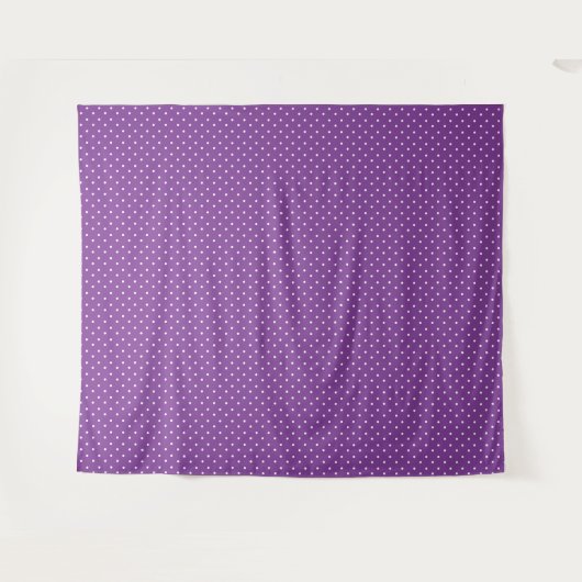 Seamless purple background polka dot pattern  wandkleed (Voorkant (horizontaal))