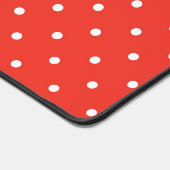 Seamless red background polka dot pattern bureaumat (Hoek)