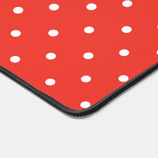 Seamless red background polka dot pattern bureaumat (Hoek)