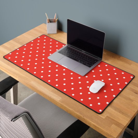 Seamless red background polka dot pattern bureaumat (Kantoor 2)