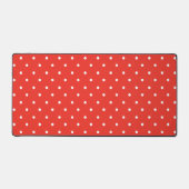 Seamless red background polka dot pattern bureaumat (Voorkant)