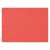 Seamless red background polka dot pattern tafelkleed (Voorkant (Horizontaal))