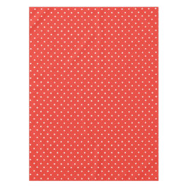 Seamless red background polka dot pattern tafelkleed