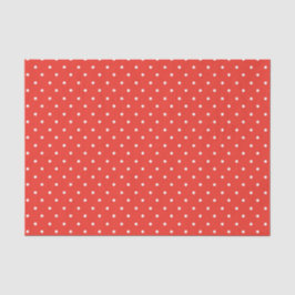 Seamless red background polka dot pattern tissuepapier
