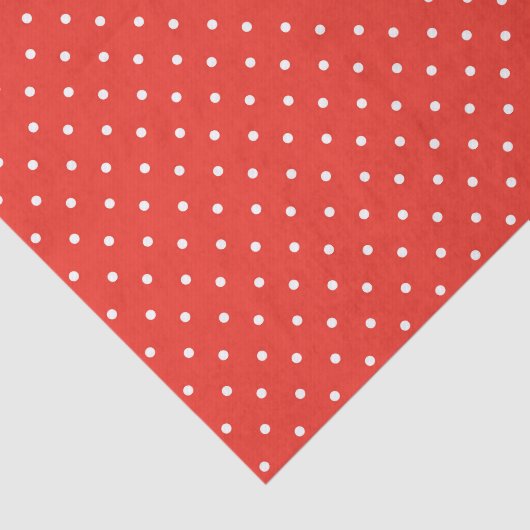 Seamless red background polka dot pattern tissuepapier (Detail)