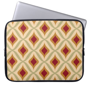 Seamless retro ornamental pattern vintage illustra laptop sleeve