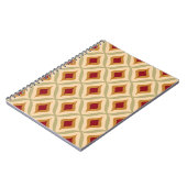 Seamless retro ornamental pattern vintage illustra notitieboek (Linkerzijde)