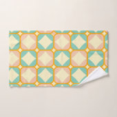 Seamless retro pattern with rounded squares bad handdoek (Handdoek)