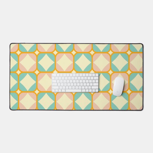 Seamless retro pattern with rounded squares bureaumat (Keyboard & Muis)