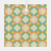 Seamless retro pattern with rounded squares glas ornament (Achterkant)