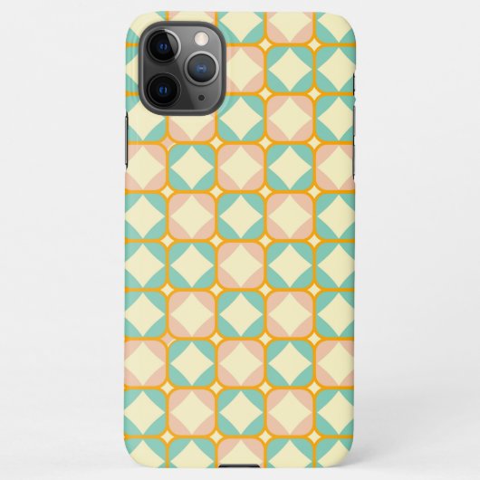 Seamless retro pattern with rounded squares iPhone hoesje (Achterkant)