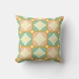 Seamless retro pattern with rounded squares kussen
