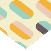 Seamless retro pattern with rounded squares short korte tafelloper (Hoek)