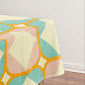 Seamless retro pattern with rounded squares tafelkleed (Voorbeeld)