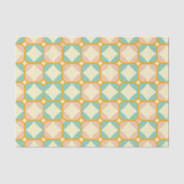 Seamless retro pattern with rounded squares tissuepapier