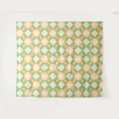 Seamless retro pattern with rounded squares wandkleed (Voorkant (horizontaal))