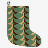 Seamless retro pattern with vertical elements abs kleine kerstsok (Voorkant)