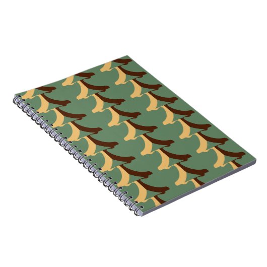 Seamless retro pattern with vertical elements abs notitieboek (Rechterzijde)