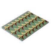 Seamless retro pattern with vertical elements abs notitieboek (Linkerzijde)