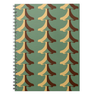 Seamless retro pattern with vertical elements abs notitieboek