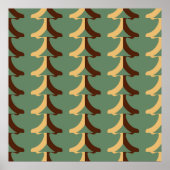 Seamless retro pattern with vertical elements abs poster (Voorkant)