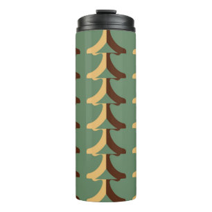 Seamless retro pattern with vertical elements abs thermosbeker