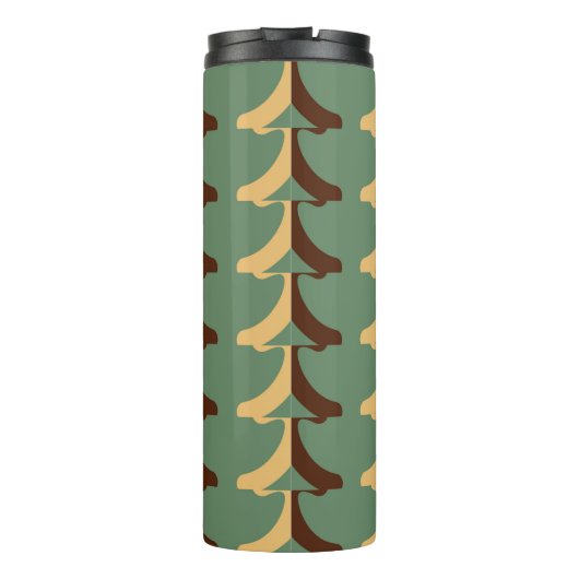 Seamless retro pattern with vertical elements abs thermosbeker (Achterkant)