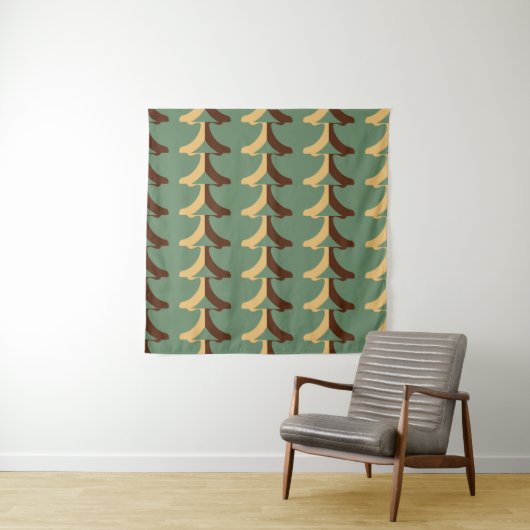 Seamless retro pattern with vertical elements abs wandkleed (In situ)