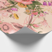 Seamless rococo pattern bouquet. Bakkerbeauty Cadeaupapier (Hoek)