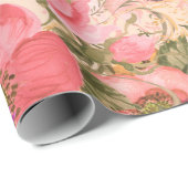 Seamless rococo pattern bouquet. Bakkerbeauty Cadeaupapier (Rol Hoek)
