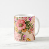 Seamless rococo pattern bouquet. Bakkerbeauty Koffiemok (Voorkant rechts)