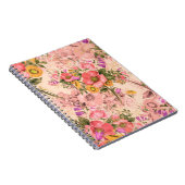 Seamless rococo pattern bouquet. Bakkerbeauty Notitieboek (Rechterzijde)