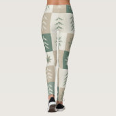 Seamless Scandinavian Christmas tree pattern Leggings (Achterkant)