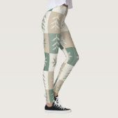 Seamless Scandinavian Christmas tree pattern Leggings (Rechts)