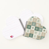 Seamless Scandinavian Christmas tree pattern Notitieboek (Binnen)