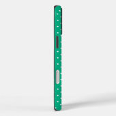 Seamless solid teal polka dot pattern Case-Mate iPhone case (Achterkant / Rechts)