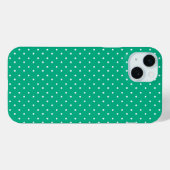 Seamless solid teal polka dot pattern Case-Mate iPhone case (Achterkant (horizontaal))