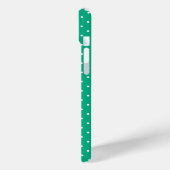 Seamless solid teal polka dot pattern Case-Mate iPhone case (Achterkant / Links)