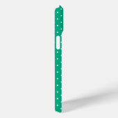Seamless solid teal polka dot pattern Case-Mate iPhone case (Achterkant / Rechts)