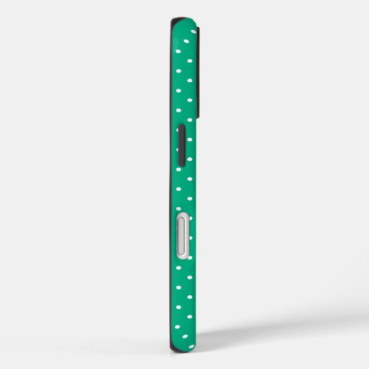 Seamless solid teal polka dot pattern Case-Mate iPhone case (Achterkant / Rechts)
