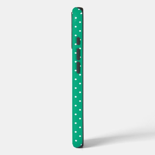 Seamless solid teal polka dot pattern Case-Mate iPhone case (Achterkant / Links)