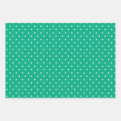 Seamless solid teal polka dot pattern inpakpapier vel (Voorkant)