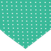 Seamless solid teal polka dot pattern korte tafelloper (Hoek)