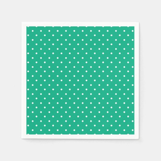 Seamless solid teal polka dot pattern servet (Voorkant)