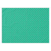 Seamless solid teal polka dot pattern tafelkleed (Voorkant (Horizontaal))